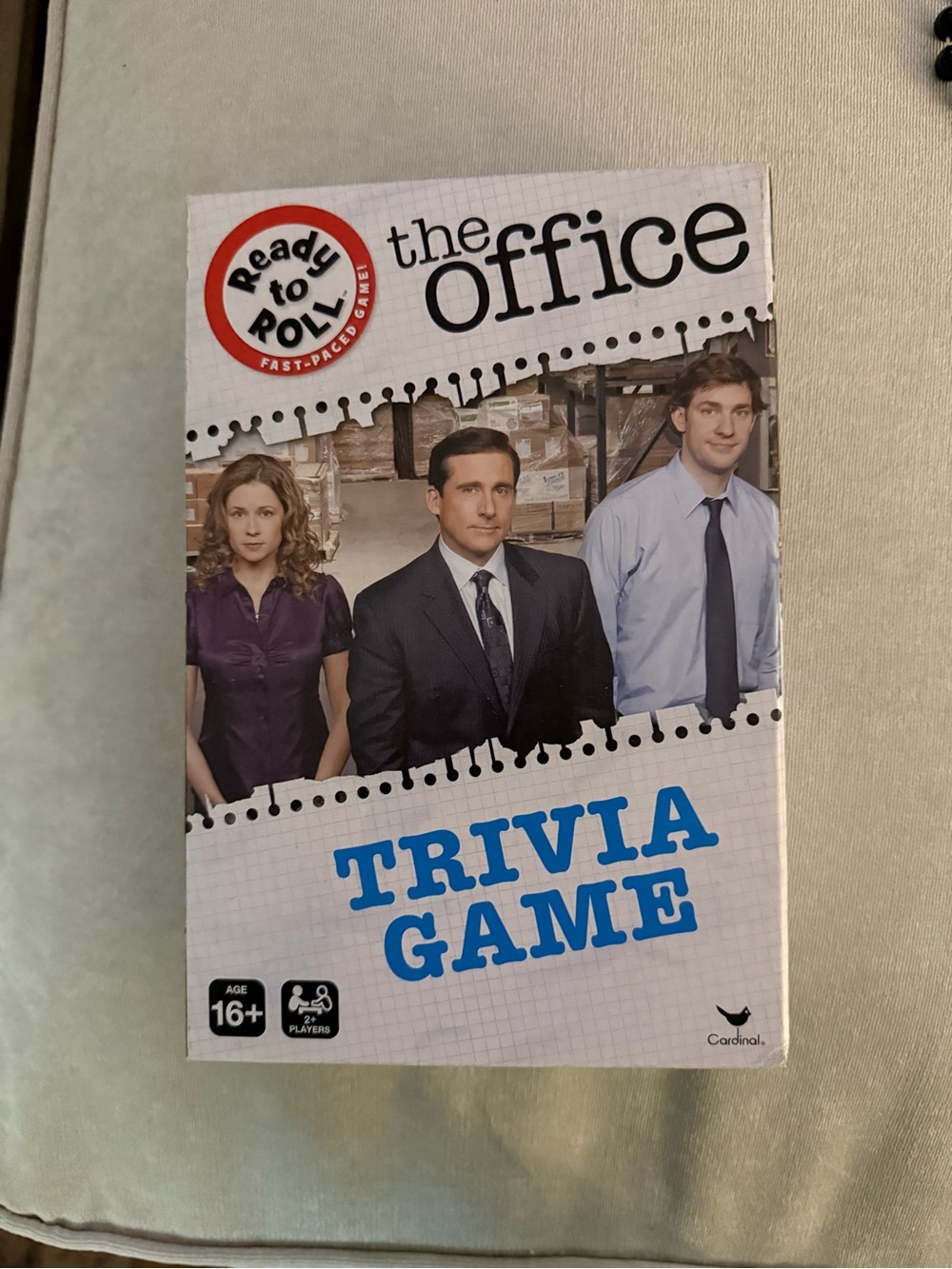 The Office Trivia Game by Ready to Roll - Blue and White
